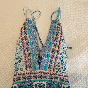 Nanette Lepore Tile Goddess One Piece Swimsuit Size Small
